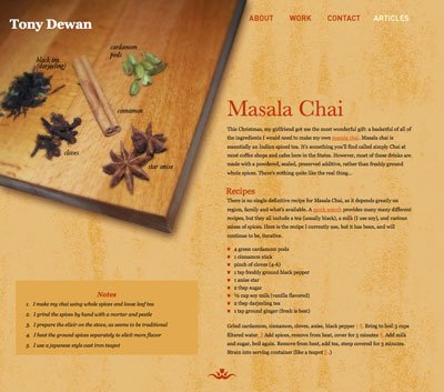 View of 'Masala Chai'